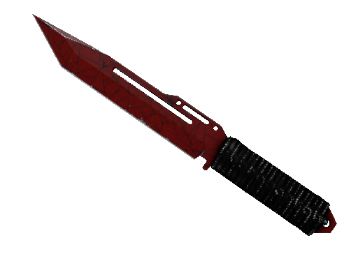 ★ Paracord Knife Crimson Web 119672